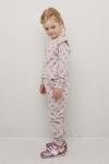 Kids Clothing Aurora genser med rysjekant grålilla.