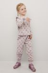 Kids Clothing Aurora genser med rysjekant grålilla.