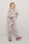Kids Clothing Aurora genser med rysjekant grålilla.