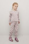 Kids Clothing Aurora genser med rysjekant grålilla.