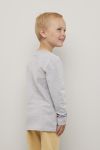Kids Clothing Didrik langermet t-skjorte gråmelert.