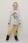 Kids Clothing Didrik langermet t-skjorte gråmelert.