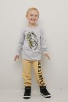 Kids Clothing Didrik langermet t-skjorte gråmelert.