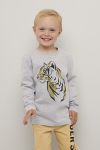 Kids Clothing Didrik langermet t-skjorte gråmelert.
