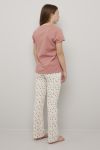 Leah pyjamas sett gammelrosa.