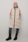 Lang vest beige.