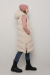 Lang vest beige.