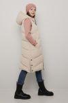 Lang vest beige.
