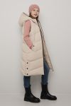 Lang vest beige.