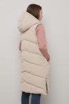Lang vest beige.