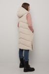 Lang vest beige.