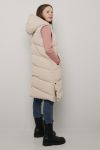 Lang vest beige.