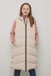 Lang vest beige.