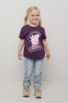 Peppa Gris T-skjorte vinrød.