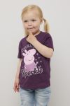 Peppa Gris T-skjorte vinrød.