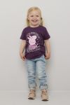 Peppa Gris T-skjorte vinrød.