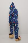 Ugly Snowflake jumpsuit til barn blå.