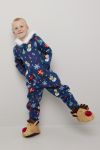 Ugly Snowflake jumpsuit til barn blå.