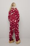 Ugly Snowflake jumpsuit til barn plomme.