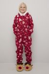 Ugly Snowflake jumpsuit til barn plomme.