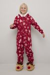 Ugly Snowflake jumpsuit til barn plomme.