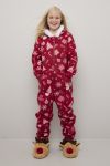 Ugly Snowflake jumpsuit til barn plomme.