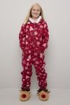 Ugly Snowflake jumpsuit til barn plomme.