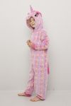 Enhjørning jumpsuit rosa.