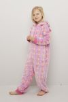 Enhjørning jumpsuit rosa.