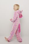 Enhjørning jumpsuit rosa.