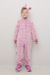 Enhjørning jumpsuit rosa.
