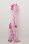 Enhjørning jumpsuit rosa.