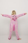 Enhjørning jumpsuit rosa.