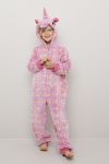 Enhjørning jumpsuit rosa.