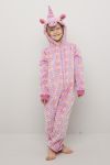 Enhjørning jumpsuit rosa.