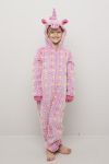 Enhjørning jumpsuit rosa.