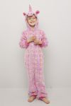 Enhjørning jumpsuit rosa.