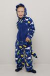 Dino jumpsuit blå.