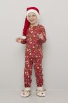 Julemorgen pyjamas til barn rød.