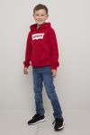 Levi´s Batwing Screenprint Hoodie unisex rød.