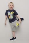 Shorts med Pikachu print Gråmelert