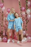 Velourshorts til barn Mari Aqua