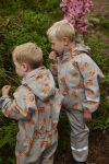 Regndress med fôr og print Pøse Grå-oransje