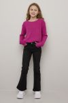 Jeans utsvinget med lavt liv Lina Vasket sort