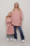 Megahoodie til barn Dus rosa