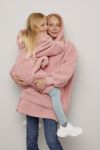 Megahoodie til barn Dus rosa