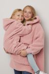 Megahoodie til barn Dus rosa