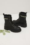 Boots med snøring og glidelås Luovette Sort