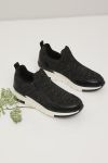 Komfort sneaker med kilehæl Nadia Sort