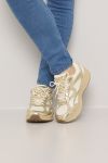 Dresset sneaker Stockholm Hvit-gull